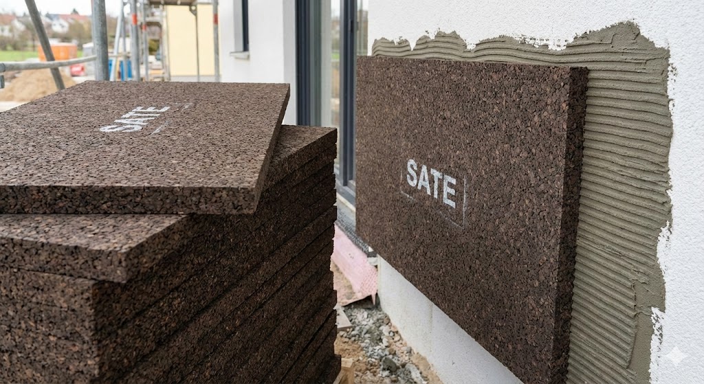 Placas de corcho negro aglomerado para SATE