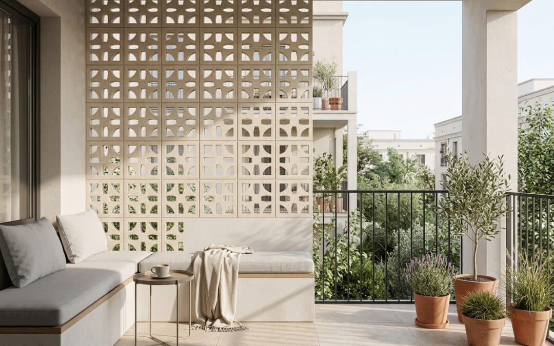 Cómo aprovechar una terraza pequeña con celosías